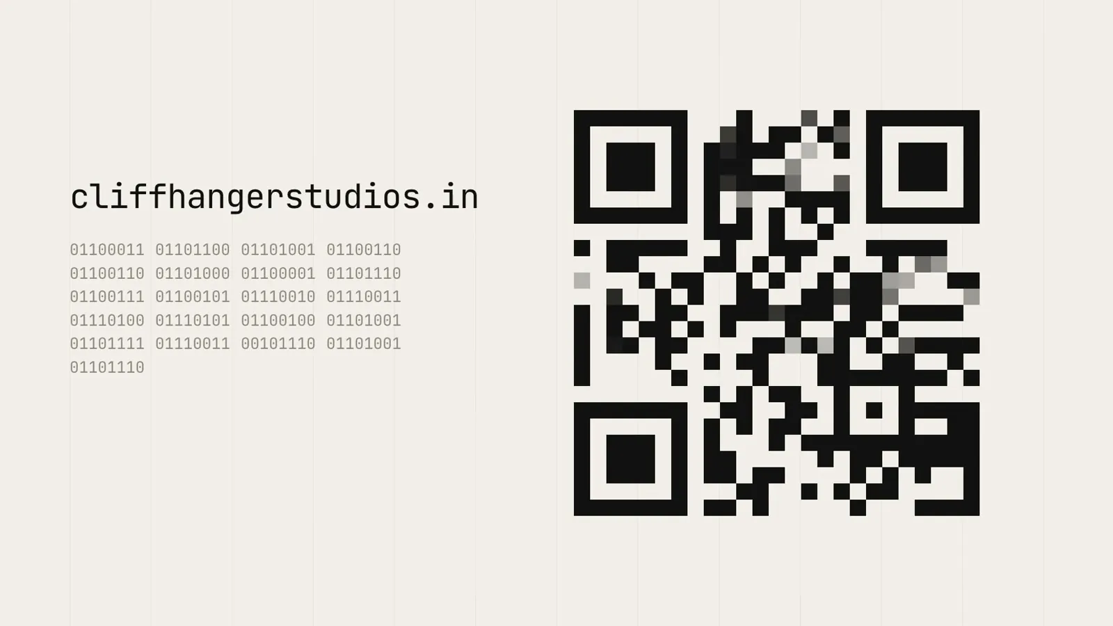 Still from How QR codes are made