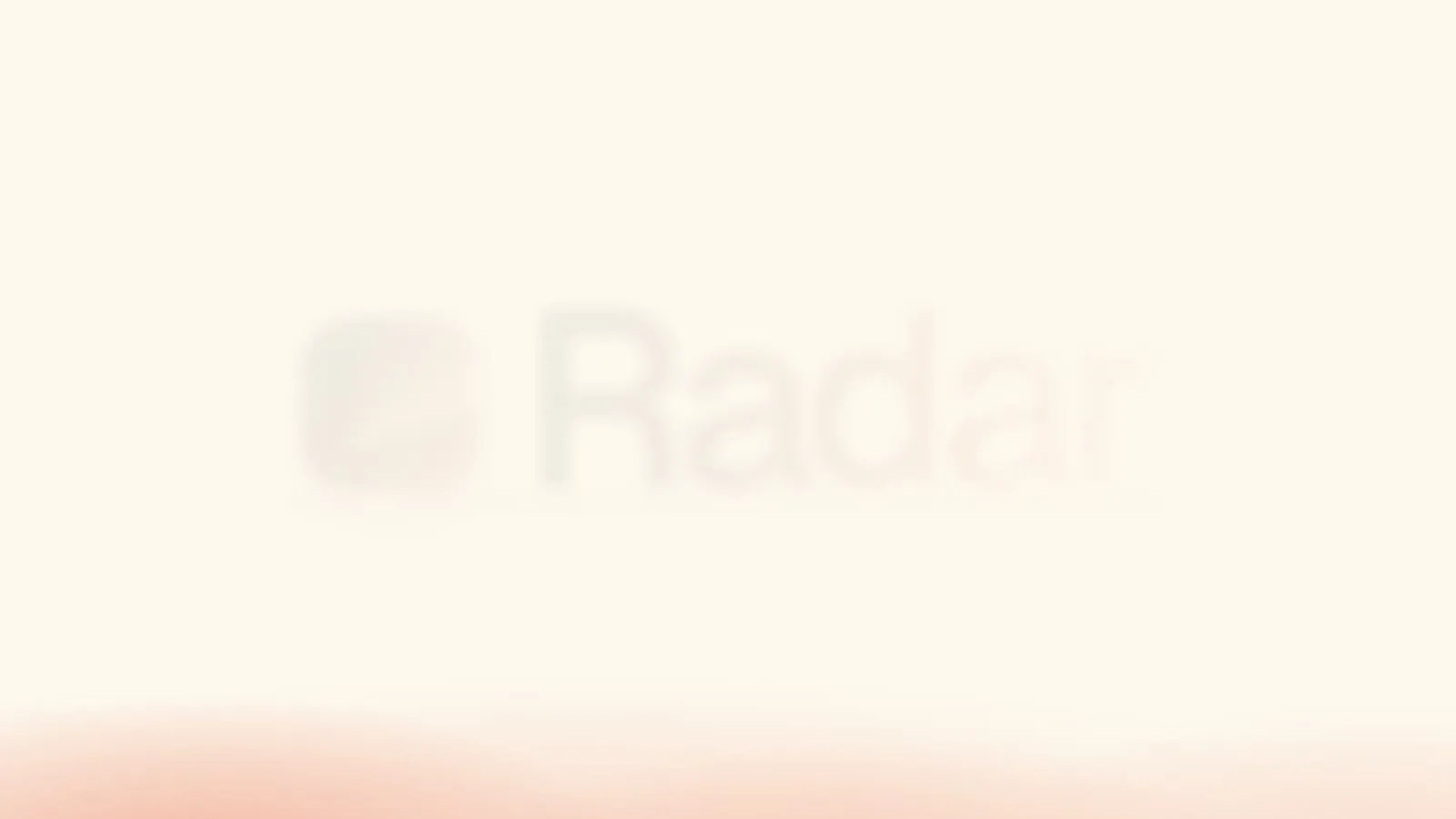 Still from Radar — launch film
